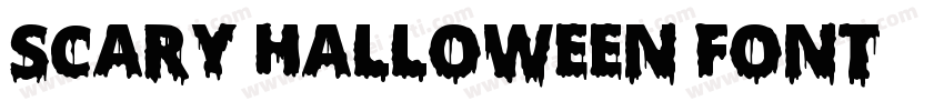 Scary Halloween Font字体转换